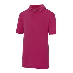 Just Cool Kids Big Boys Sports Polo Plain Shirt (Pack of 2) / Hot Pink